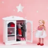 Olivia's Little World - Little Princess 18" Doll Furniture - Fancy Closet With 3 Hangers