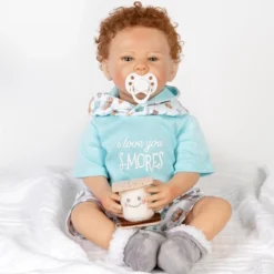 Paradise Galleries Reborn Baby Doll I Love You S-Mores 20 Inch Baby Doll - Brown Hair/Blue Gray Eyes 13 Paradise Galleries Reborn Baby Doll I Love You S-Mores 20 Inch Baby Doll - Brown Hair/Blue Gray Eyes -Doll Paradise Shop GUEST 72924007 5594 4ccd af55 ac4a31535cbc