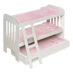Badger Basket Trundle Doll Bunk Bed With Ladder And Free Personalization Kit - White/Pink 10 Badger Basket Trundle Doll Bunk Bed With Ladder And Free Personalization Kit - White/Pink -Doll Paradise Shop GUEST 72fc6c4b ebd9 4042 b411 870874cdca18