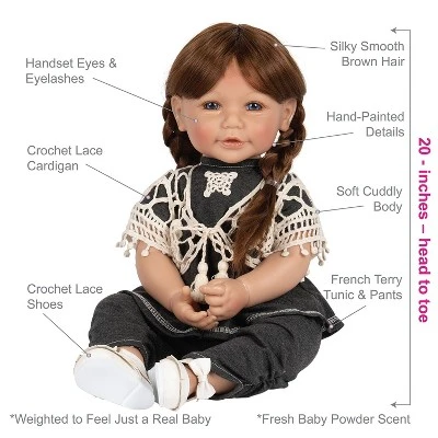 ADORA Toddler Time Doll - Lace, Lace, Baby 4 ADORA Toddler Time Doll - Lace, Lace, Baby - Image 4