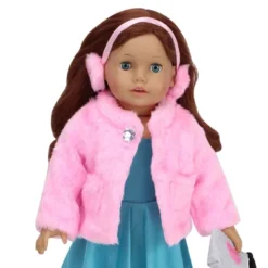 Sophia’s Pink Faux Fur Coat And Earmuff Headband Set For 18" Dolls -Doll Paradise Shop GUEST 7ddb6189 de1f 4178 841f e7c18b2ed2e3