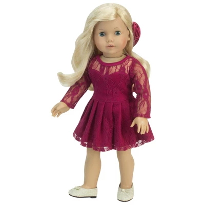 Sophia’s Glitter Shoes For 18” Dolls, Gold 3 Sophia’s Glitter Shoes For 18” Dolls, Gold - Image 3