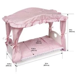 Badger Basket Doll Canopy Bed -Doll Paradise Shop GUEST 81e4620a 7f5d 4036 a7e6 d60d1850b11a