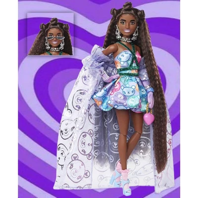 Barbie Superior Fashionista Runway Doll In Teddy-Print Gown With Long Fringe Hair 8 Barbie Superior Fashionista Runway Doll In Teddy-Print Gown With Long Fringe Hair - Image 8