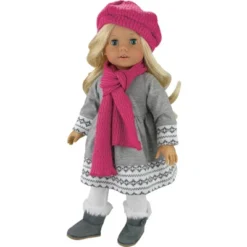 Sophia’s Doll Dress, Leggings, Hat, And Scarf Set For 18" Dolls -Doll Paradise Shop GUEST 85dfd7d3 c791 4703 951e 13fafd4c1a48
