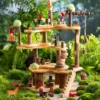 HearthSong - Tree Fort Super Saver Wooden Dollhouse Playset For Kids