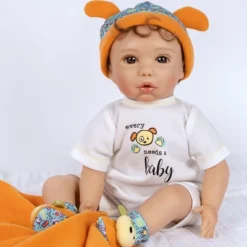 Paradise Galleries Reborn Baby Doll Boy Puppy Love, Magnetic Pacifier, Rooted Hair, 19 Inch Doll Made In SoftTouch Vinyl -Doll Paradise Shop GUEST 86e4b614 b1df 47f9 8e8e 913ded1e6de3