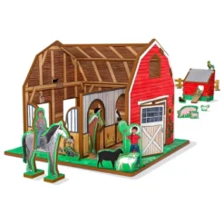 Storytime Toys Little Bo-Peep's Family Farm 3D Puzzle - Book And Toy Set - 3 In 1 - Book, Build, And Play