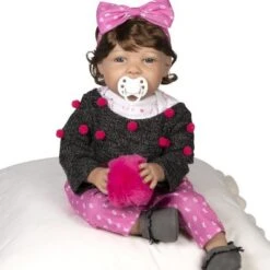 Paradise Galleries Realistic Toddler Doll - I Love You More With Magnetic Mouth And Pacifier, 21 Inch In SoftTouch Vinyl, 8-Piece Reborn Doll Gift Set