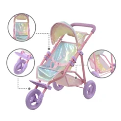 Olivia's Little World Baby Doll Jogging Stroller Buggy Iridescent Color OL-00016 -Doll Paradise Shop GUEST 94533775 e64b 4c28 8b0d 4b30f8a21528