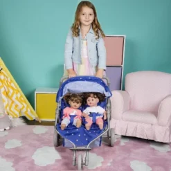 Adora Baby Doll Stroller, Starry Night Stroller Twin Jogger Stroller, Fits Dolls Up To 16 Inches -Doll Paradise Shop GUEST 95ea35d4 796d 42e8 ac27 7770e230e21f