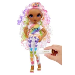 Rainbow High Color & Create DIY Fashion Doll - Purple Eyes/Curly Hair -Doll Paradise Shop GUEST 981bd218 efb6 4690 af7f ae0871bd1f8f