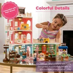 Best Choice Products Deluxe Cottage Dollhouse Mansion Pretend Toy Playset W/ 225 Accessories And Tiny Critters For Kids 8 Best Choice Products Deluxe Cottage Dollhouse Mansion Pretend Toy Playset W/ 225 Accessories And Tiny Critters For Kids -Doll Paradise Shop GUEST 997713e5 f79f 43bb be30 e3bee31b7ed8