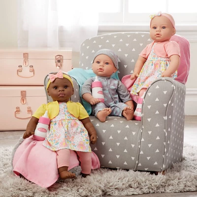 Madame Alexander 18" Small Wonders Sweet & Happy Baby Bedtime Set- Pink 3 Madame Alexander 18" Small Wonders Sweet & Happy Baby Bedtime Set- Pink - Image 3