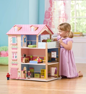 HearthSong Imagine My Place Dollhouse With Turntable And 35-Piece Dollhouse Furniture Set 6 HearthSong Imagine My Place Dollhouse With Turntable And 35-Piece Dollhouse Furniture Set - Image 6