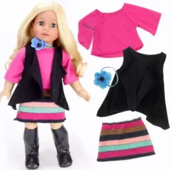 Sophia’s 9 Piece Winter Set For 18" Dolls, Blue/Black 9 Sophia’s 9 Piece Winter Set For 18" Dolls, Blue/Black -Doll Paradise Shop GUEST aa66886b 2dc3 400b 8e99 1a1fab925e85
