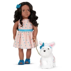 Our Generation Celeah & Confetti 18" Matching Doll & Pet Set