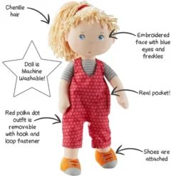 HABA Cassie 12" Machine Washable Soft Doll With Blonde Hair 19 HABA Cassie 12" Machine Washable Soft Doll With Blonde Hair -Doll Paradise Shop GUEST ae2a600d 629d 4650 b60e 6e076707b9d7