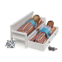 Sofa/Daybed With Trundle For 18" Dolls - White/Multi -Doll Paradise Shop GUEST aefe6e3a cd60 482d ae81 2f203fffc39f