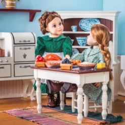 The Queen's Treasures 18 In Doll Fully Wooden Kitchen Table And Two Chairs -Doll Paradise Shop GUEST b0616857 cda0 4917 bd87 8d552ed0a4f1