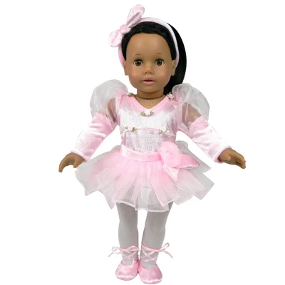 Sophia’s 5 Piece Ballet Recital Costume Set For 18'' Dolls, Pink 1 Sophia’s 5 Piece Ballet Recital Costume Set For 18'' Dolls, Pink
