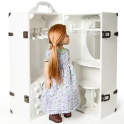 The Queen's Treasures 18 Inch Doll Furniture,Clothes Storage Trunk Case -Doll Paradise Shop GUEST bb517558 8a9e 480f 819e 115d43730b44