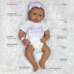 Paradise Galleries Real Life Baby Doll The Princess Has Arrived. 20 Inch Reborn Baby Girl Crafted In Silicone - Like Vinyl & Weighted Cloth Body -Doll Paradise Shop GUEST bd5d9589 da9b 49fc 8468 ffd4c1dae1eb