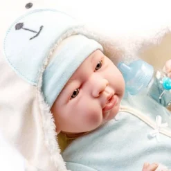 JC Toys Soft Body La Newborn 15.5" Baby Doll - Blue Bear Bunting Gift Set -Doll Paradise Shop GUEST c64323b0 69a5 4b5f aa33 2e856d95b831