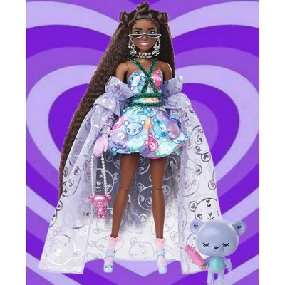 Barbie Superior Fashionista Runway Doll In Teddy-Print Gown With Long Fringe Hair 3 Barbie Superior Fashionista Runway Doll In Teddy-Print Gown With Long Fringe Hair - Image 3