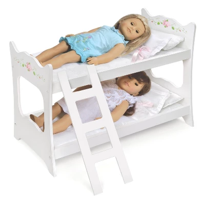 Badger Basket White Rose 18" Doll Bunk Bed 4 Badger Basket White Rose 18" Doll Bunk Bed - Image 4