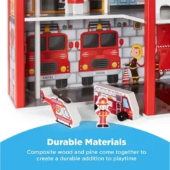 Best Choice Products 32in Kids 3-Story Pretend Wooden Fire Station Play Set Toy, W/ 2 Vehicles, 12 Accessories, 5 Rooms 8 Best Choice Products 32in Kids 3-Story Pretend Wooden Fire Station Play Set Toy, W/ 2 Vehicles, 12 Accessories, 5 Rooms -Doll Paradise Shop GUEST d1e79132 d2a3 404e b275 e529312d3f60