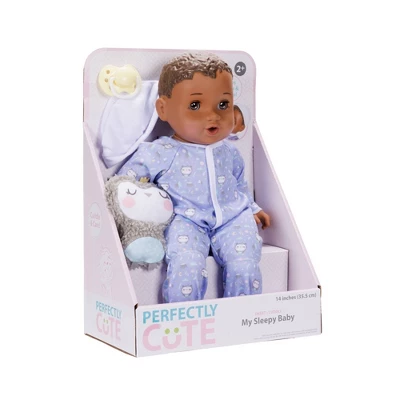 Perfectly Cute 14" Sleepy Time Baby Doll - Brown Hair/Brown Eyes 6 Perfectly Cute 14" Sleepy Time Baby Doll - Brown Hair/Brown Eyes - Image 6