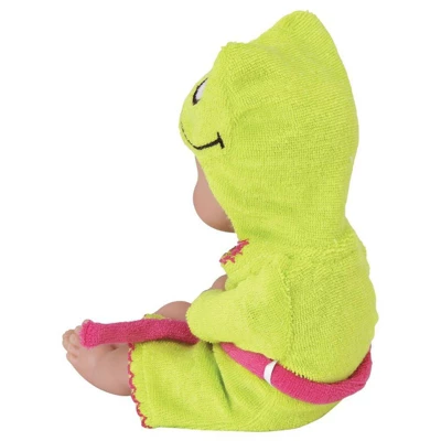 Adora Baby Bath Toy Frog, 8.5 Inch Bath Time Baby Tot Doll With QuickDri Body 3 Adora Baby Bath Toy Frog, 8.5 Inch Bath Time Baby Tot Doll With QuickDri Body - Image 3