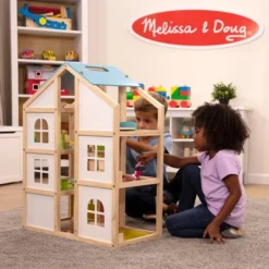 Melissa & Doug Hi-Rise Wooden Dollhouse With Furniture, Garage And Working Elevator -Doll Paradise Shop GUEST db599fb6 76ac 4af8 b5d9 318c79c31cc6