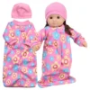 Sophia’s 2 Piece Sleep Sack And Hat Set For 15" Dolls, Pink