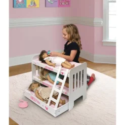 Badger Basket Trundle Doll Bunk Bed With Ladder And Free Personalization Kit - White/Pink 9 Badger Basket Trundle Doll Bunk Bed With Ladder And Free Personalization Kit - White/Pink -Doll Paradise Shop GUEST e2d9f3c9 86e2 412a b61d d637e3095b36