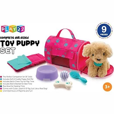 Plush Stuffed Puppy Dog 9 PCS Set For Baby Doll Accessories Fits For 18’’ American Girl Dolls - Play22Usa 7 Plush Stuffed Puppy Dog 9 PCS Set For Baby Doll Accessories Fits For 18’’ American Girl Dolls - Play22Usa - Image 7