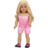 Sophia’s Tie Dye Romper For 18" Dolls, Pink