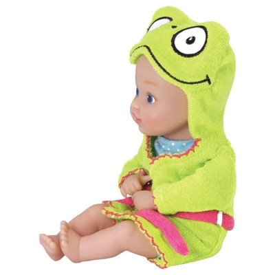 Adora Baby Bath Toy Frog, 8.5 Inch Bath Time Baby Tot Doll With QuickDri Body 4 Adora Baby Bath Toy Frog, 8.5 Inch Bath Time Baby Tot Doll With QuickDri Body - Image 4