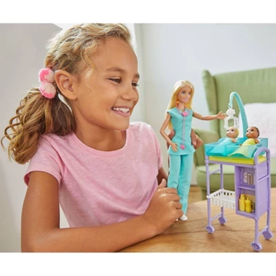 Barbie You Can Be Anything Baby Doctor Blonde Doll And Playset 1 Barbie You Can Be Anything Baby Doctor Blonde Doll And Playset