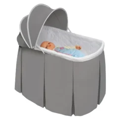 Badger Basket Cuddles Rocking Doll Bassinet - Gray/White -Doll Paradise Shop GUEST e9caab94 1c7a 431d 84d0 e5b7e48c6657