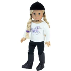 Sophia’s 4 Piece Horseback Riding Outfit With Riding Boots Set For 18'' Dolls, Black -Doll Paradise Shop GUEST eb47e7ae 6674 4d3e ab38 a6f71226c25c