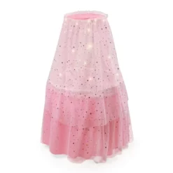 Badger Basket Sweet Dreams Round Doll Bassinet With Canopy And LED Lights - Pink/White/Stars -Doll Paradise Shop GUEST ec43116e 3f40 4e59 9753 e4766145a9c7