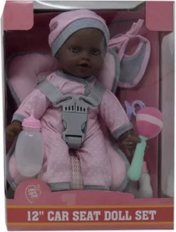 The New York Doll Collection 12 Inch Car Seat Doll Set -Doll Paradise Shop GUEST edd9b7de a24c 4cae a51b 849442474745