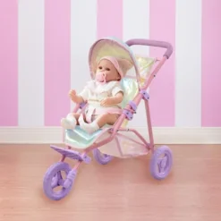 Olivia's Little World Baby Doll Jogging Stroller Buggy Iridescent Color OL-00016 -Doll Paradise Shop GUEST f4487c89 9cb8 4fd2 8c06 7e877143726d