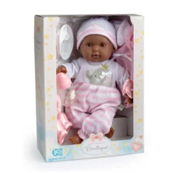 JC Toys Berenguer Boutique - 10 Piece Gift Set With Pink 15" Realistic Soft Body Baby Doll - Open/Close Brown Eyes -Doll Paradise Shop GUEST f51b9a6e a995 46cc a3db c4fff3dfe70d