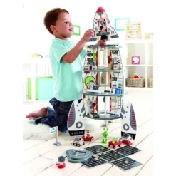 Hape Multi Level 4 Tier 37 Piece Wooden Discovery Spaceship Center Kids Activity Play Set With Multiple Rooms And Accessories -Doll Paradise Shop GUEST f68b42f5 11b0 4494 84d3 53d1e975e225