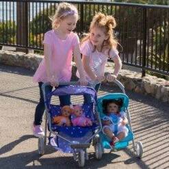 Adora Baby Doll Stroller, Starry Night Stroller Twin Jogger Stroller, Fits Dolls Up To 16 Inches -Doll Paradise Shop GUEST f90bb0c7 7142 4125 bd49 01beb184e364