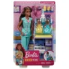 Barbie Baby Doctor Playset With Brunette Doll, 2 Infant Dolls, Exam Table And Accessories