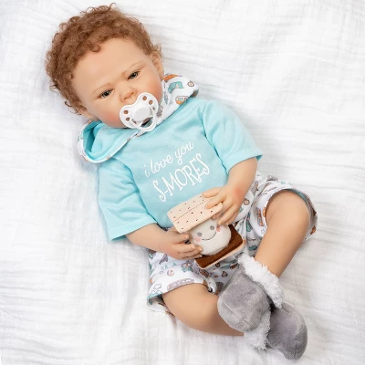 Paradise Galleries Reborn Baby Doll I Love You S-Mores 20 Inch Baby Doll - Brown Hair/Blue Gray Eyes 7 Paradise Galleries Reborn Baby Doll I Love You S-Mores 20 Inch Baby Doll - Brown Hair/Blue Gray Eyes - Image 7